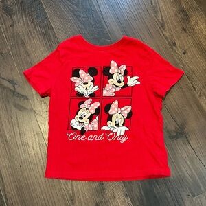 Old Navy Kids Red Minnie Mouse Tee